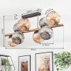Ripoll Plafondlamp, Kogellampje Goud, Zwart, 8-lichts