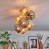 Ripoll Plafondlamp, Kogellampje Goud, Zwart, 8-lichts