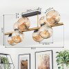 Ripoll Plafondlamp, Kogellampje Goud, Zwart, 8-lichts