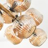 Ripoll Plafondlamp, Kogellampje Goud, Zwart, 8-lichts