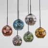 Ripoll Hanglamp, Kogellampje, Hanglamp Blauw, Chroom, Goud, Groen, Koperkleurig, Rookkleurig, 6-lichts