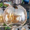 Koyoto Hanglamp, Kogellampje, Hanglamp Amber, Duidelijk, 6-lichts