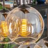 Koyoto Hanglamp, Kogellampje, Hanglamp Amber, Duidelijk, 6-lichts