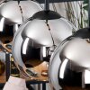 Koyoto Hanglamp, Kogellampje, Hanglamp Natuurlijke kleuren, Zwart, 3-lichts