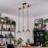 Koyoto Hanglamp, Kogellampje, Hanglamp Natuurlijke kleuren, Zwart, 3-lichts Koyoto Hanglamp, Kogellampje, Hanglamp Natuurlijke kleuren, Zwart, 3-lichts