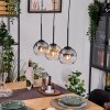 Koyoto Hanglamp, Kogellampje, Hanglamp Natuurlijke kleuren, Zwart, 3-lichts Koyoto Hanglamp, Kogellampje, Hanglamp Natuurlijke kleuren, Zwart, 3-lichts