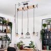 Koyoto Hanglamp, Kogellampje, Hanglamp Natuurlijke kleuren, Zwart, 4-lichts