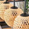 Basto Hanglamp, Hanglamp Natuurlijke kleuren, Zwart, 5-lichts