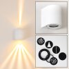 Außenwandleuchte Wandlamp voor buiten, Wandlamp LED Wit, 2-lichts