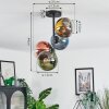 Koyoto Plafondlamp, Kogellampje 31 cm Blauw, Goud, Groen, Duidelijk, Koperkleurig, 4-lichts