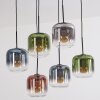 Lauden Hanglamp, Hanglamp Blauw, Groen, Duidelijk, Koperkleurig, Rookkleurig, 6-lichts Lauden Hanglamp, Hanglamp Blauw, Groen, Duidelijk, Koperkleurig, Rookkleurig, 6-lichts