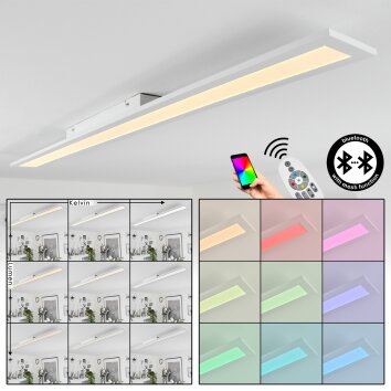 Voisines Plafondpaneel LED, 1-licht, Afstandsbediening, Kleurwisselaar