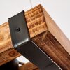 Oksbol Hanglamp Hout donker, Zwart, 2-lichts