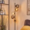 Koyoto Kogellampje, Staande lamp 31 cm Amber, Chroom, Duidelijk, Rookkleurig, 5-lichts