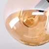 Gastor Plafondlamp, Kogellampje 25 cm Amber, 3-lichts