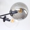 Gastor Plafondlamp, Kogellampje 62 cm Amber, Duidelijk, Rookkleurig, 6-lichts