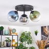 Gastor Plafondlamp, Kogellampje Blauw, Chroom, Groen, Duidelijk, Rookkleurig, 3-lichts Gastor Plafondlamp, Kogellampje Blauw, Chroom, Groen, Duidelijk, Rookkleurig, 3-lichts