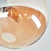 Chehalis Plafondlamp, Kogellampje Amber, 3-lichts