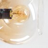 Koyoto Plafondlamp, Kogellampje Amber, Duidelijk, Rookkleurig, 6-lichts