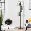 Gastor Kogellampje, Staande lamp 34 cm Blauw, Chroom, Groen, Duidelijk, Rookkleurig, 6-lichts