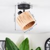 Granja Plafondlamp, Plafondspot Zwart, 1-licht