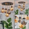 Gastor Plafondlamp, Kogellampje Messing, Zwart, 5-lichts