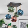 Ripoll Plafondlamp, Kogellampje Goud, Zwart, 5-lichts