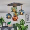 Ripoll Plafondlamp, Kogellampje Goud, Zwart, 5-lichts