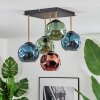Ripoll Plafondlamp, Kogellampje Goud, Zwart, 5-lichts