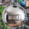 Koyoto Hanglamp, Kogellampje, Hanglamp Chroom, Rookkleurig, 5-lichts