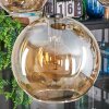 Koyoto Hanglamp, Kogellampje, Hanglamp Amber, 5-lichts