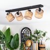 Barcos Plafondlamp, Plafondspot Zwart, 4-lichts