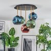 Ripoll Plafondlamp, Kogellampje Messing, Zwart, 5-lichts Ripoll Plafondlamp, Kogellampje Messing, Zwart, 5-lichts