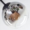 Koyoto Plafondlamp, Kogellampje 59 cm Chroom, Duidelijk, Rookkleurig, 6-lichts