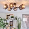 Koyoto Plafondlamp, Kogellampje 59 cm Duidelijk, Rookkleurig, 6-lichts