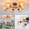 Koyoto Plafondlamp, Kogellampje 59 cm Amber, Duidelijk, 6-lichts