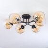 Koyoto Plafondlamp, Kogellampje 59 cm Amber, Duidelijk, 6-lichts