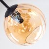 Koyoto Plafondlamp, Kogellampje 59 cm Amber, Duidelijk, Rookkleurig, 6-lichts