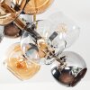 Koyoto Plafondlamp, Kogellampje Goud, Zwart, 10-lichts