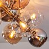 Koyoto Plafondlamp, Kogellampje Goud, Zwart, 10-lichts