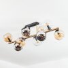 Koyoto Plafondlamp, Kogellampje Goud, Zwart, 10-lichts