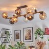 Koyoto Plafondlamp, Kogellampje Goud, Zwart, 10-lichts
