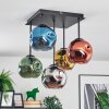 Ripoll Plafondlamp, Kogellampje Blauw, Chroom, Goud, Groen, Koperkleurig, Rookkleurig, 5-lichts