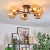 Ripoll Plafondlamp, Kogellampje Amber, 6-lichts