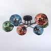 Ripoll Plafondlamp, Kogellampje Blauw, Groen, Koperkleurig, 6-lichts Ripoll Plafondlamp, Kogellampje Blauw, Groen, Koperkleurig, 6-lichts