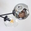 Ripoll Plafondlamp, Kogellampje Amber, Duidelijk, Rookkleurig, 6-lichts
