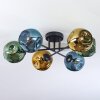 Ripoll Plafondlamp, Kogellampje Blauw, Goud, Groen, 6-lichts