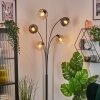 Koyoto Kogellampje, Staande lamp Amber, Duidelijk, Rookkleurig, 5-lichts