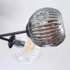 Ripoll Plafondlamp, Kogellampje Amber, Duidelijk, Rookkleurig, 6-lichts