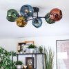 Ripoll Plafondlamp, Kogellampje Blauw, Goud, Groen, Koperkleurig, 6-lichts